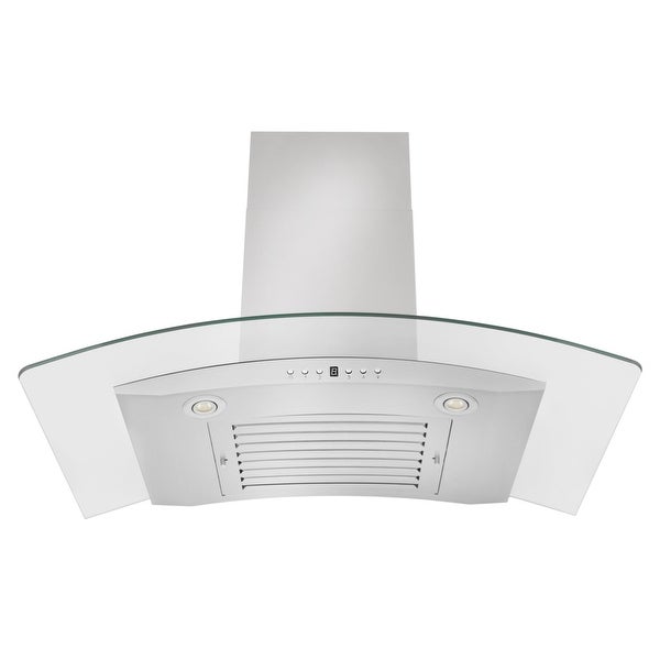 ZLINE Convertible Vent Wall Range Hood in Stainless Steel and Glass