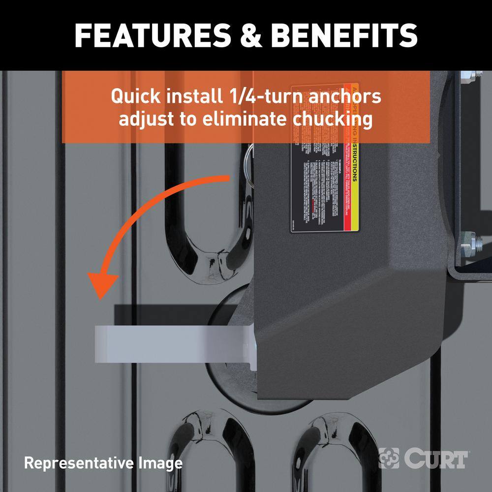 CURT A25 5th Wheel Hitch with Ford Puck System Legs 16036