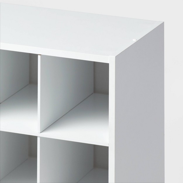 4 Tier Laminate Stackable Shoe Cubby White