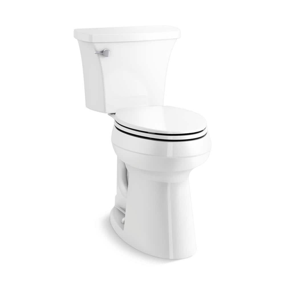 KOHLER Extra Tall Highline Arc Complete Solution 2piece 128 GPF Single Flush Elongated Toilet in White