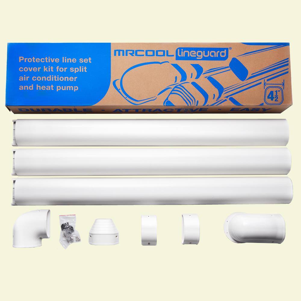 MRCOOL LineGuard 4.5 in. Complete Line Set Cover Kit for Ductless Mini-Split or Central System (16-Piece) MLC45