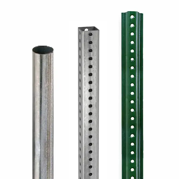 ODM Galvanized U Channel Sign Post Fence Post Waterproof Galvanized Powder Coated Steel Post Street Square Traffic OEM Coloful