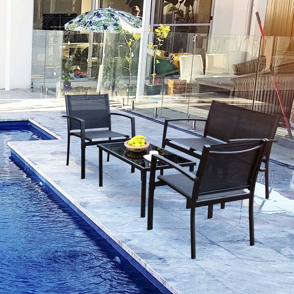 Homall 4 piece Outdoor Patio Furniture Set