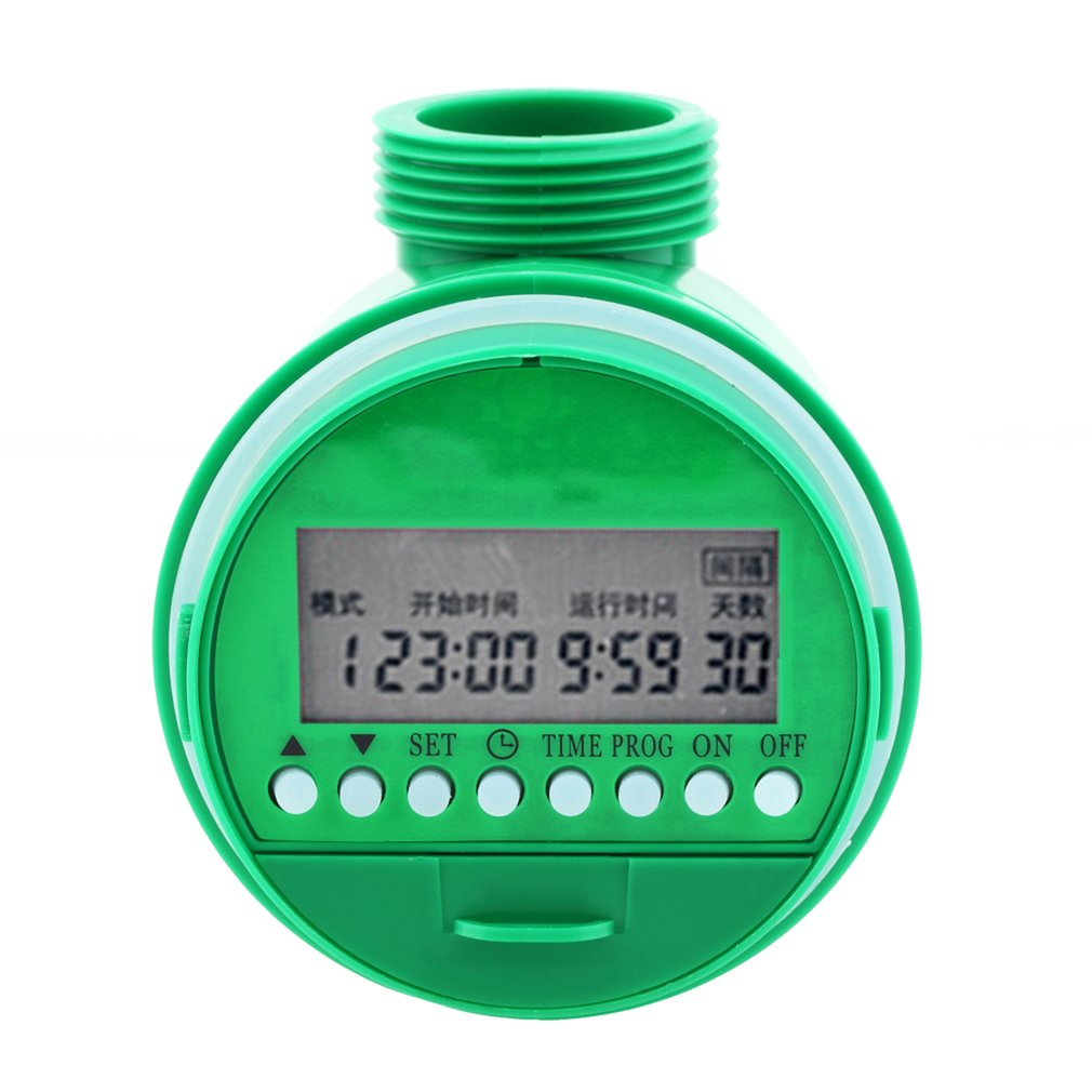 Top Deals Home Water Timer Garden Irrigation Controller 5548-16 Set Water Programs Automatic Electronic Solenoid valver Watering System Green