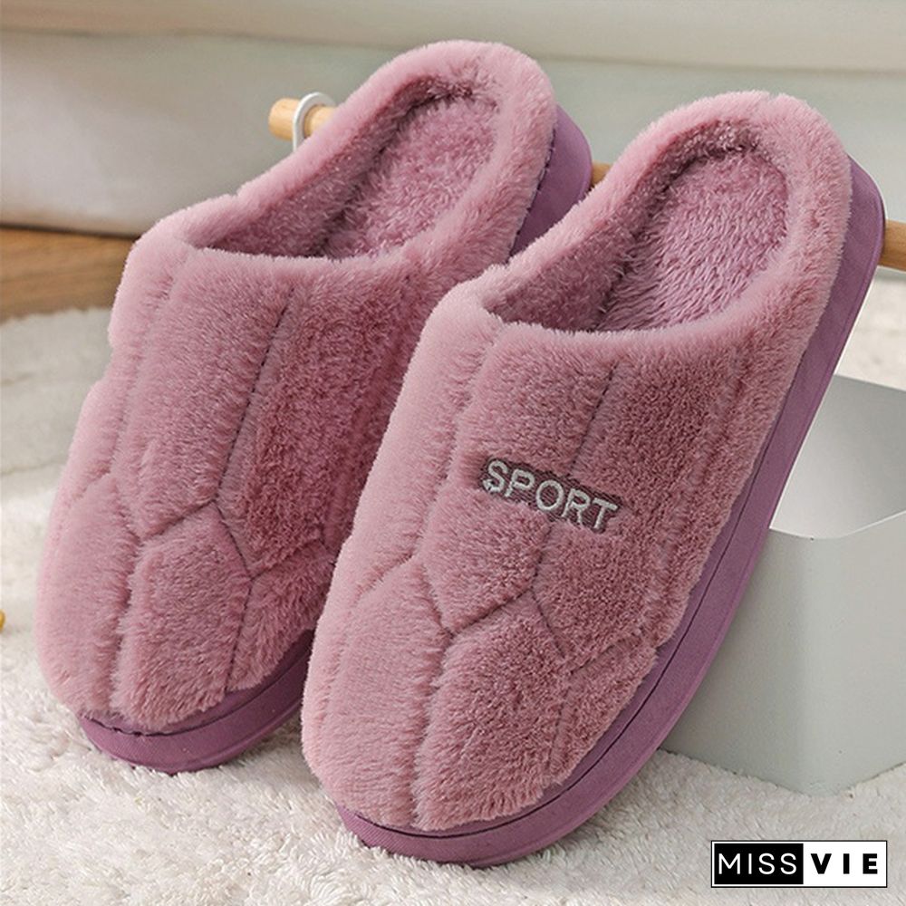 Women Winter Home Slippers Cartoon Cat Shoes Non-Slip Soft Winter Warm House Slippers Indoor Bedroom Lovers Couples