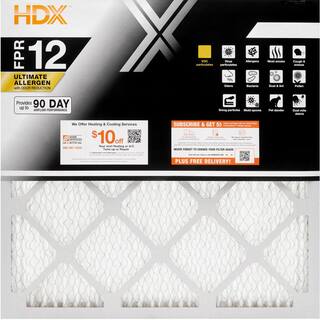 HDX 22 in. x 22 in. x 1 in. Elite Allergen Pleated Air Filter FPR 12 61201.012222