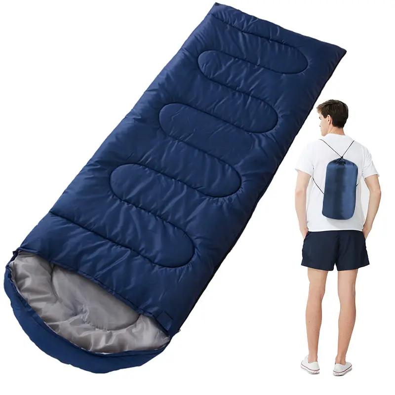 Outdoor Camping Hiking New Envelope Cotton Sleeping Bag