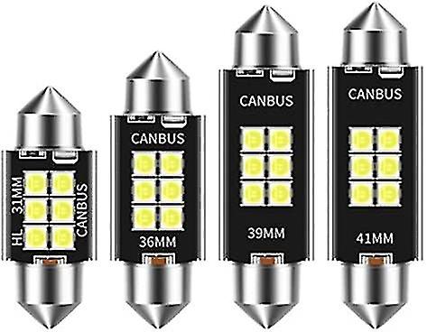 36mm C3w Led Bulbs Canbus 3030 6-smd No Error Car Interior Map Reading S 12v/24v 3w Auto Lamp (， 36mm)