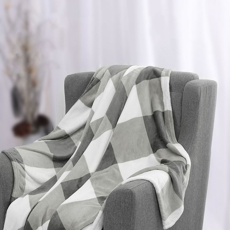 Plaid Blanket Fuzzy Plush Blanket Pet 30x40