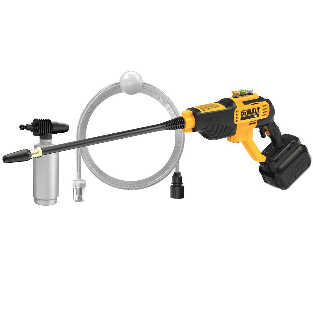 DW 20V MAX 550 PSI 1.0 GPM Cold Water Cordless Electric Power Cleaner with 4 Nozzles (Tool Only) DCPW550B