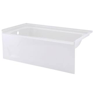 STERLING Ensemble 5 ft. Left Hand Above Floor Drain Rectangular Alcove Soaking Tub in White 71121112-0