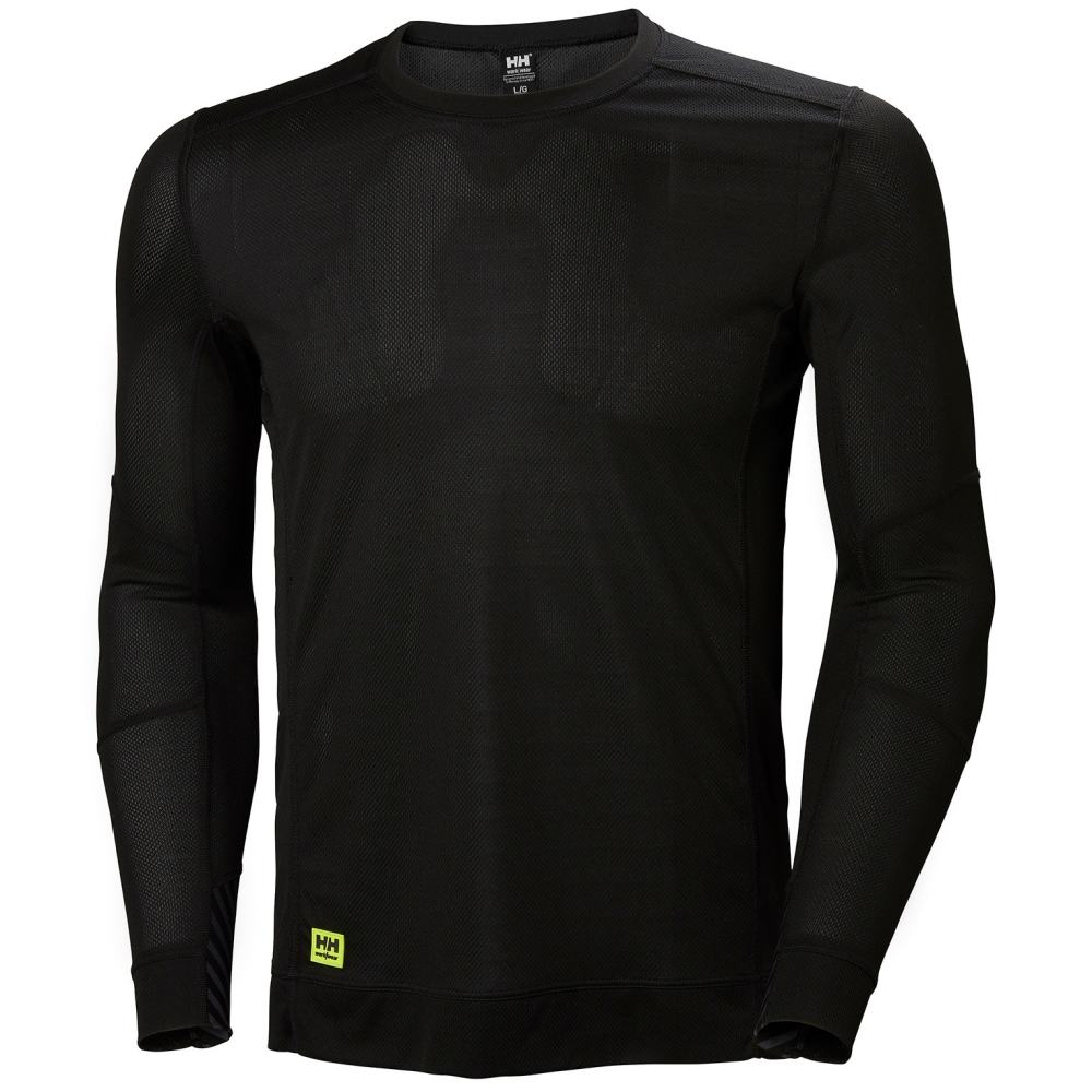 Helly Hansen Lifa Base Layer Crewneck Shirt Black Medium ;