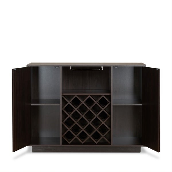 Wine Rack Table Wine Bar Cabinet Console Table Buffet Table Espresso