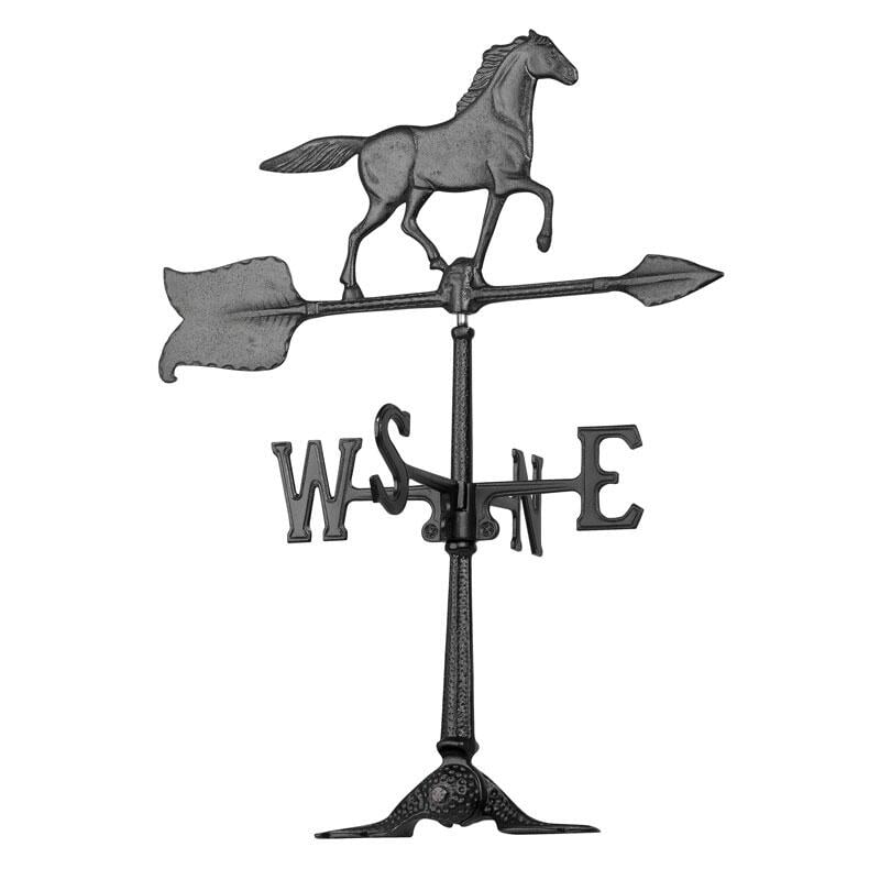 Whitehall 00070 24 Horse Accent Weathervane - Black