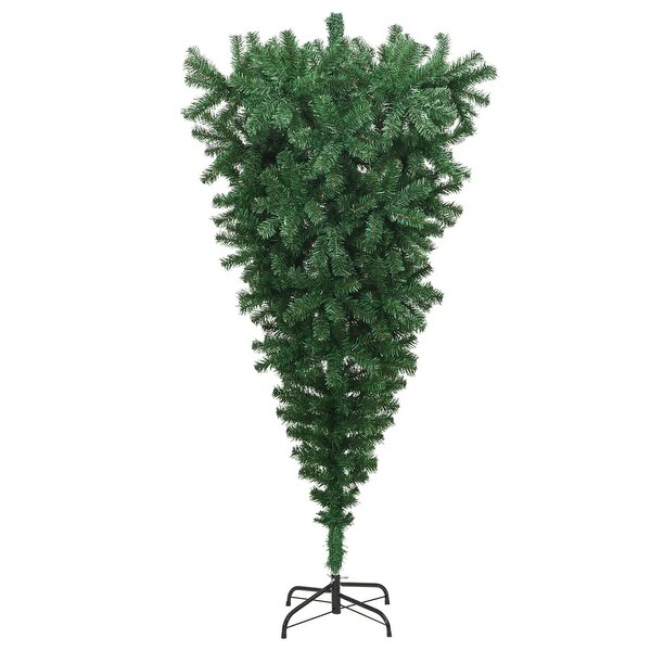 vidaXL Christmas Tree Decoration Upsidedown Artificial Xmas Tree with Stand