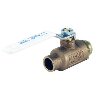 Apollo 12 in. x 12 in. Forged Brass Sweat x Sweat Full Port Solder Ball Valve 77FLF20301