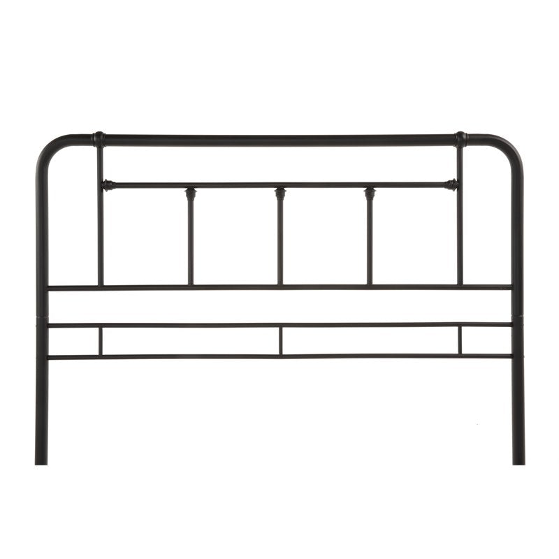 Fashion Bed Group Baldwin Twin Sized Decorative Metal Bed in Textured Black