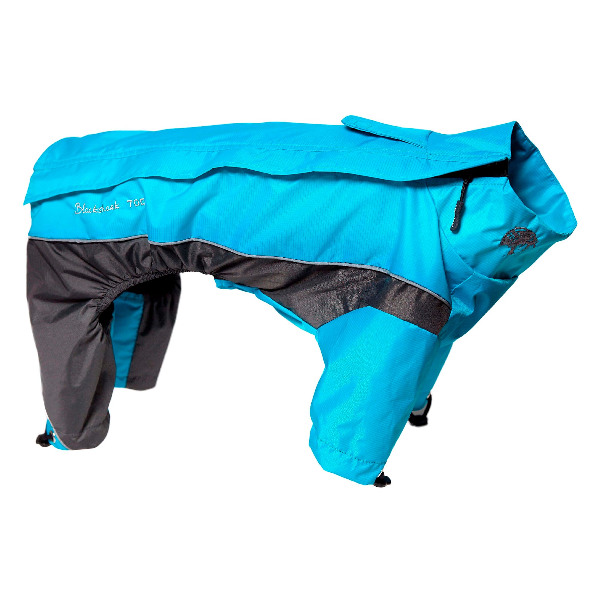 Touchdog Blue Quantum-Ice Full-Bodied Adjustable and 3M Reflective Dog Jacket， X-Small