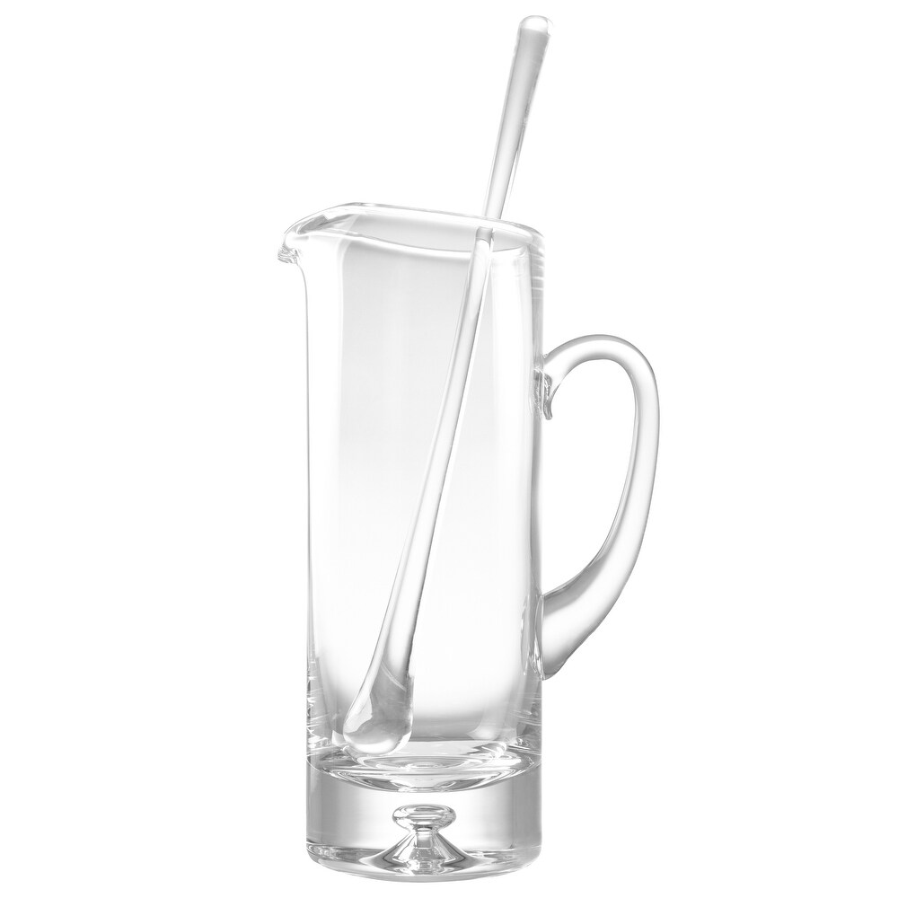 Majestic Gifts Inc. Glass Pitcher W/ Glass Stirrer 40 oz. 10\