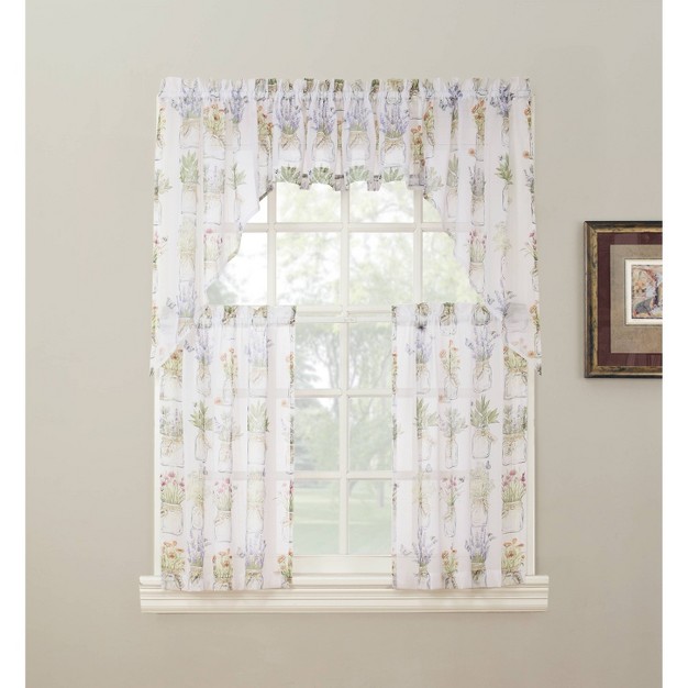 1pc Eves Garden Window Valance White No 918