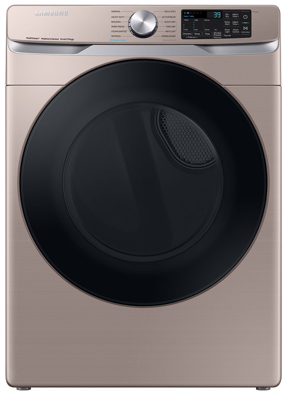  7.5 Cu. Ft. Champagne Smart Electric Dryer With Steam Sanitize+