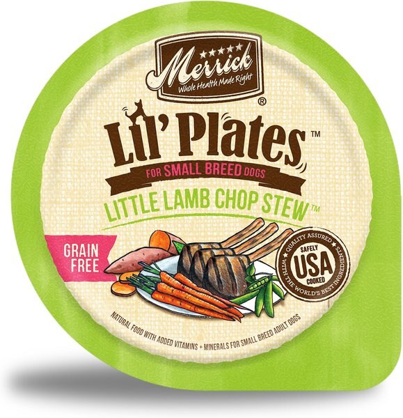 Merrick Lil' Plates Grain-Free Little Lamb Chop Stew Dog Food Trays