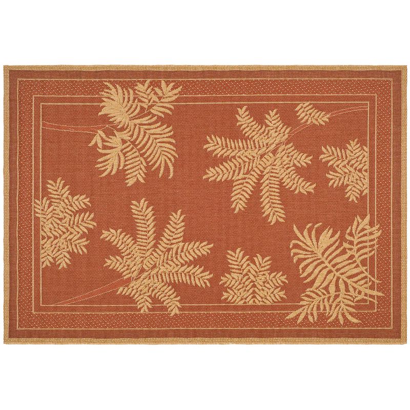 Safavieh Courtyard Leaf Indoor Outdoor Rug