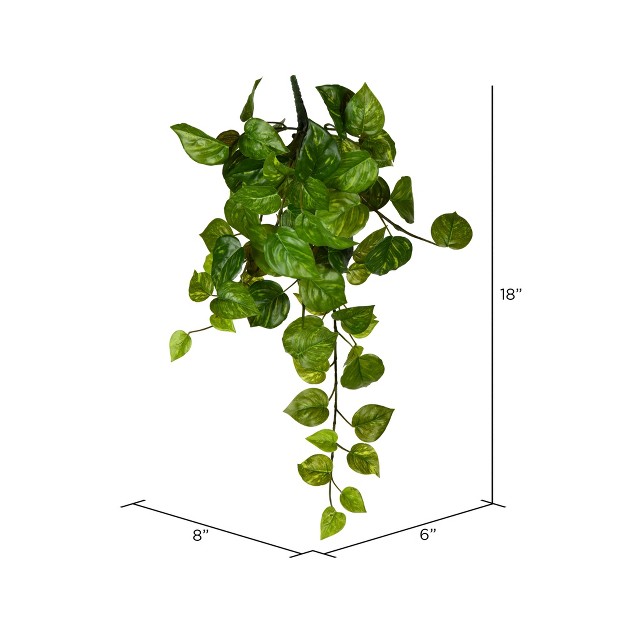 Vickerman Artificial Pothos Hanging Bush