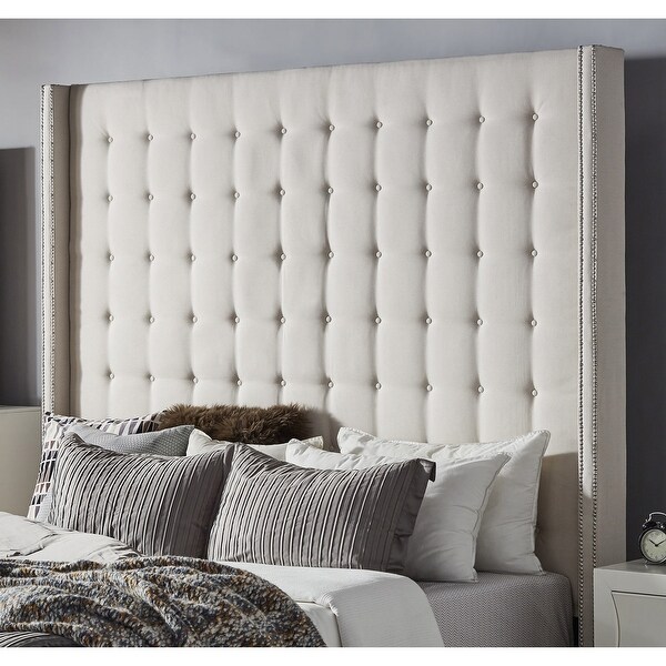 Marion Tall Tufted Wingback Headboard by iNSPIRE Q Bold - - 19511384