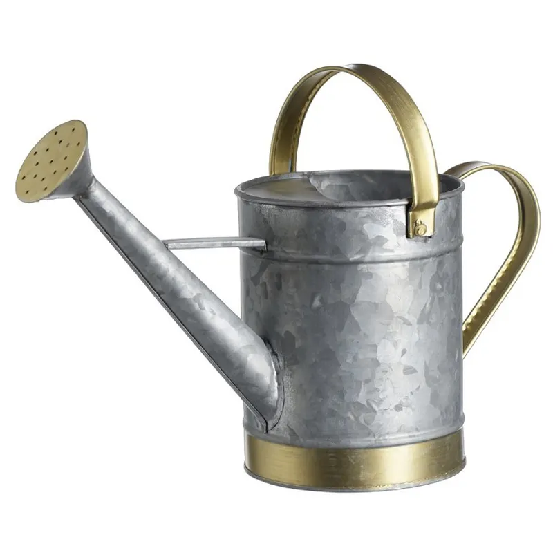 Attractive Design Customized Shape And Size Galvanized Flower Watering Can For Home Hotel Garden Plants Use