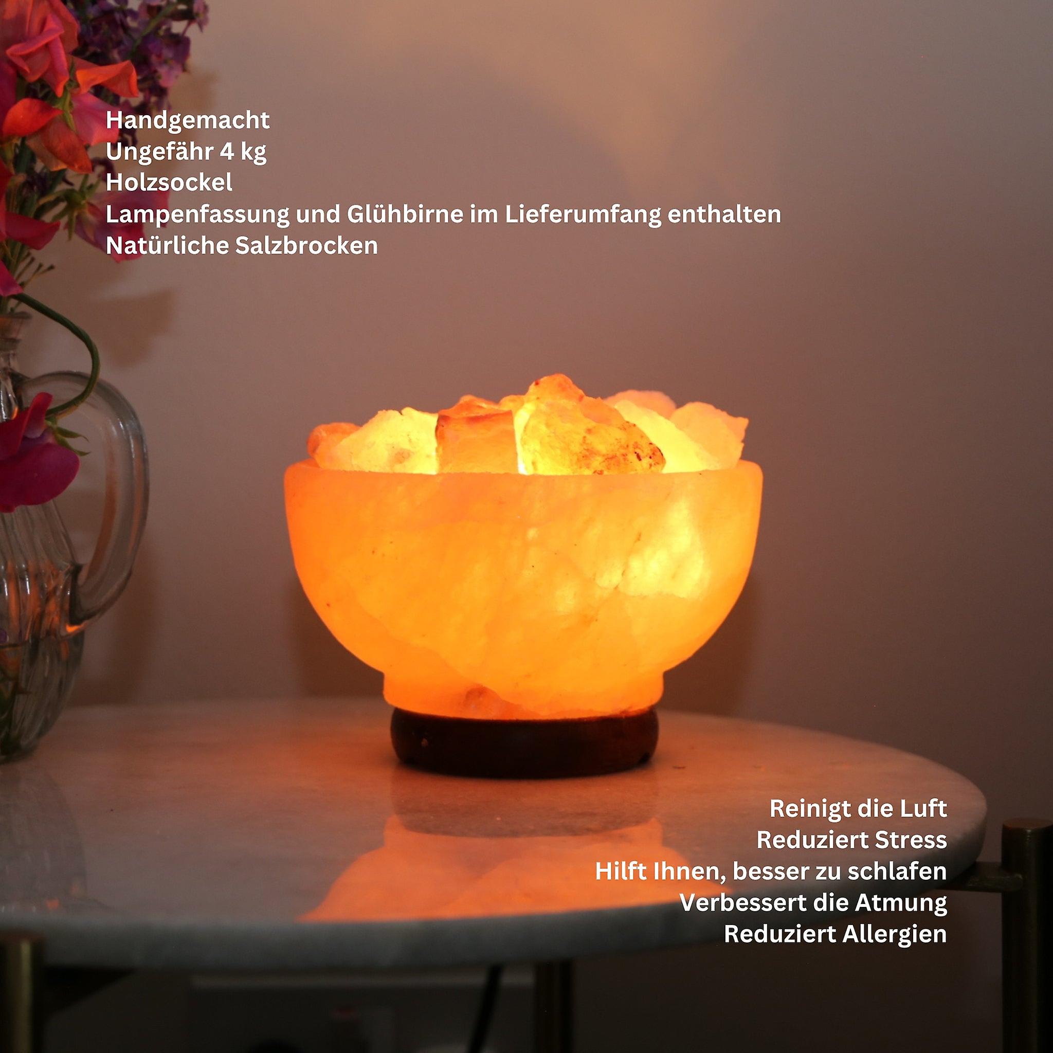 Himalayan salt lamp fire bowl - chunks