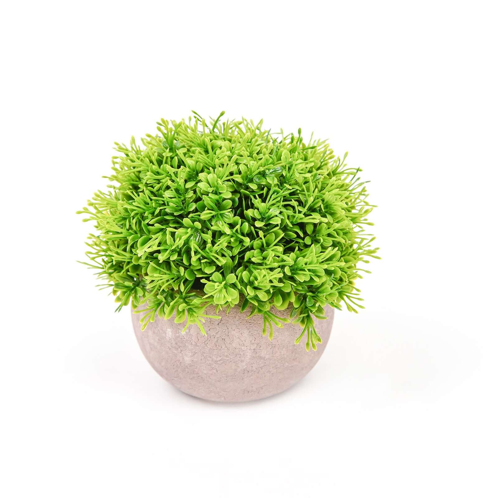 2 Plant Set Mini Potted Artificial Boxwood Topiary Faux Planter Collection 5