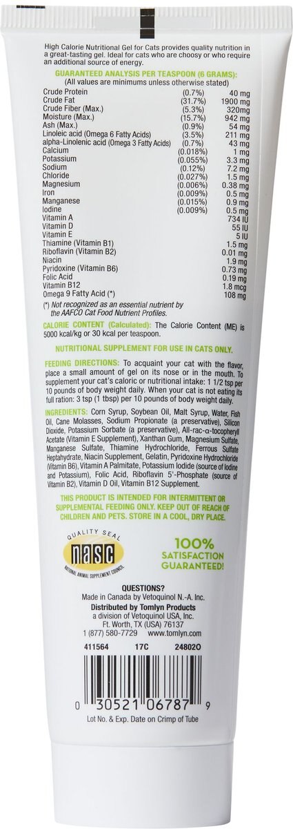 Tomlyn Nutri-Cal Gel High Calorie Supplement for Cats