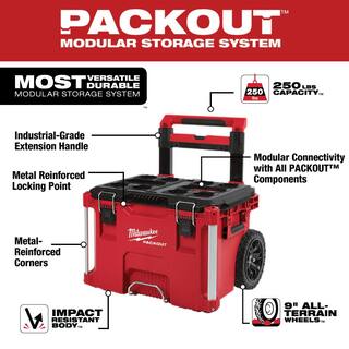 MW PACKOUT 22 in. Rolling Tool Box and 22 in. 2-Drawer 48-22-8426-8442