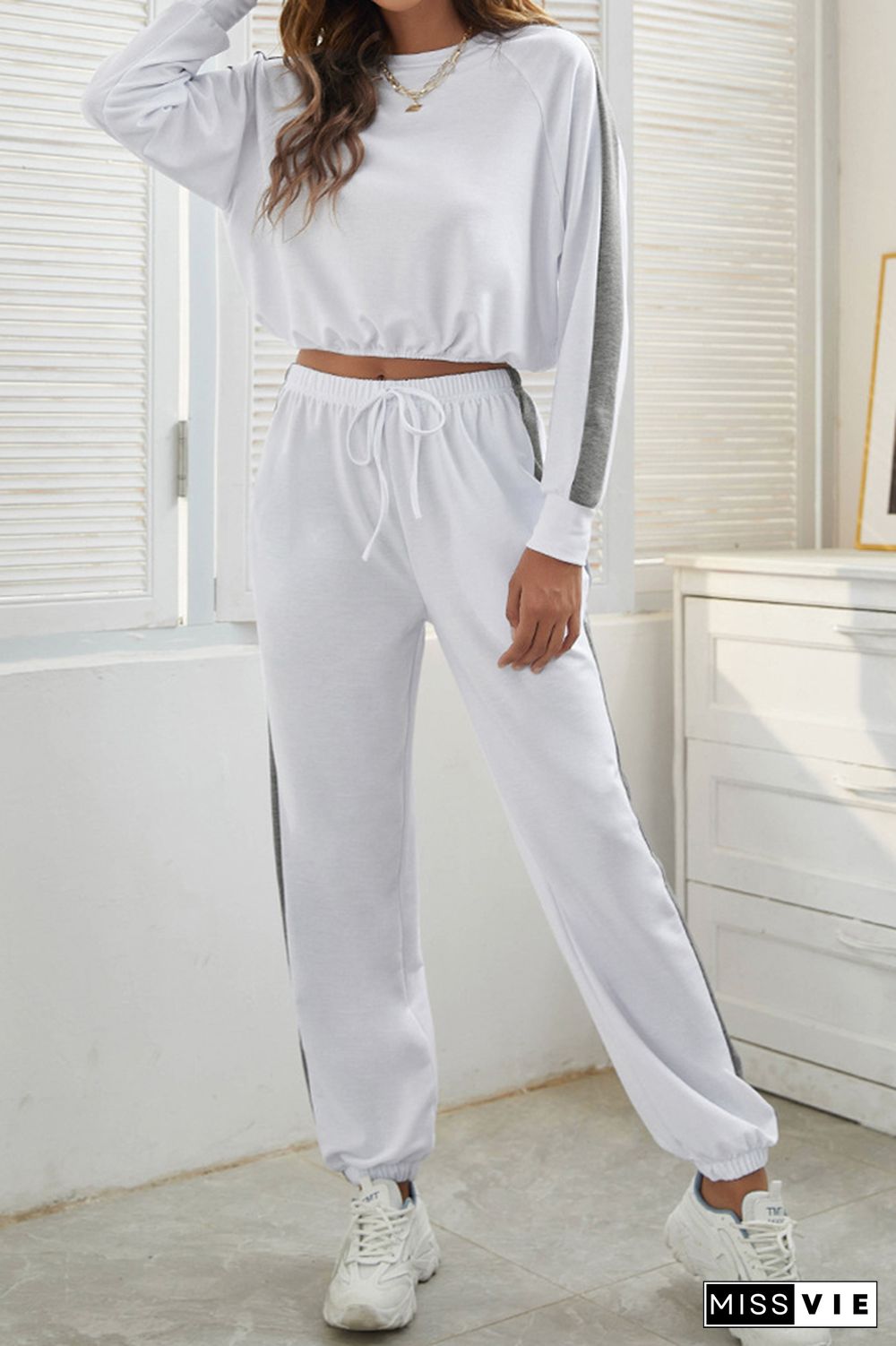 Long Sleeve Tops & Pants Sports Set Wholesale