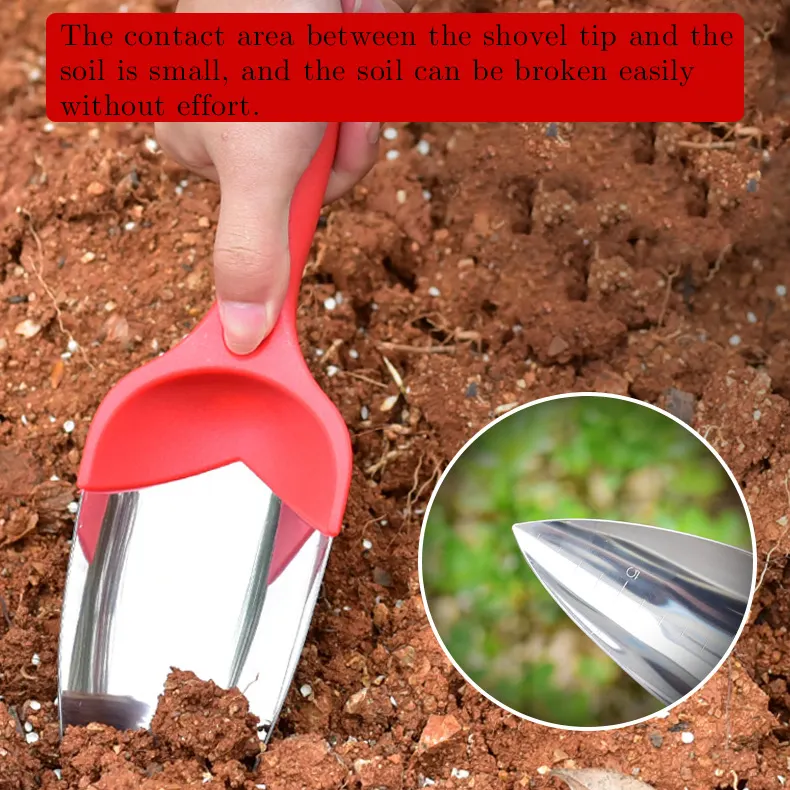 Hot Selling Japanese 304 Stainless Steel Non slip Ergonomic handle transplant Garden Trowel kit