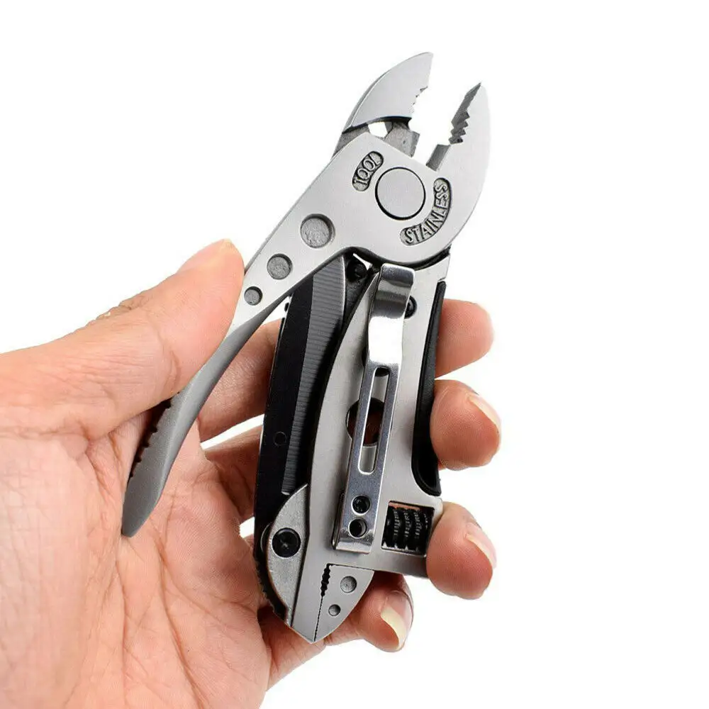 Multitool Pliers Pocket Knife Screwdriver Set Kit Adjustable Wrench Jaw Spanner Repair Outdoor Camping Survival Multi Tools