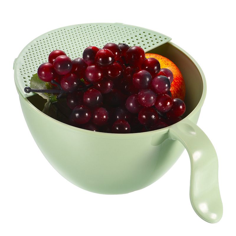 Rice Washing Bowl Fruit Vegetable Colander Drain Basket 2PCS