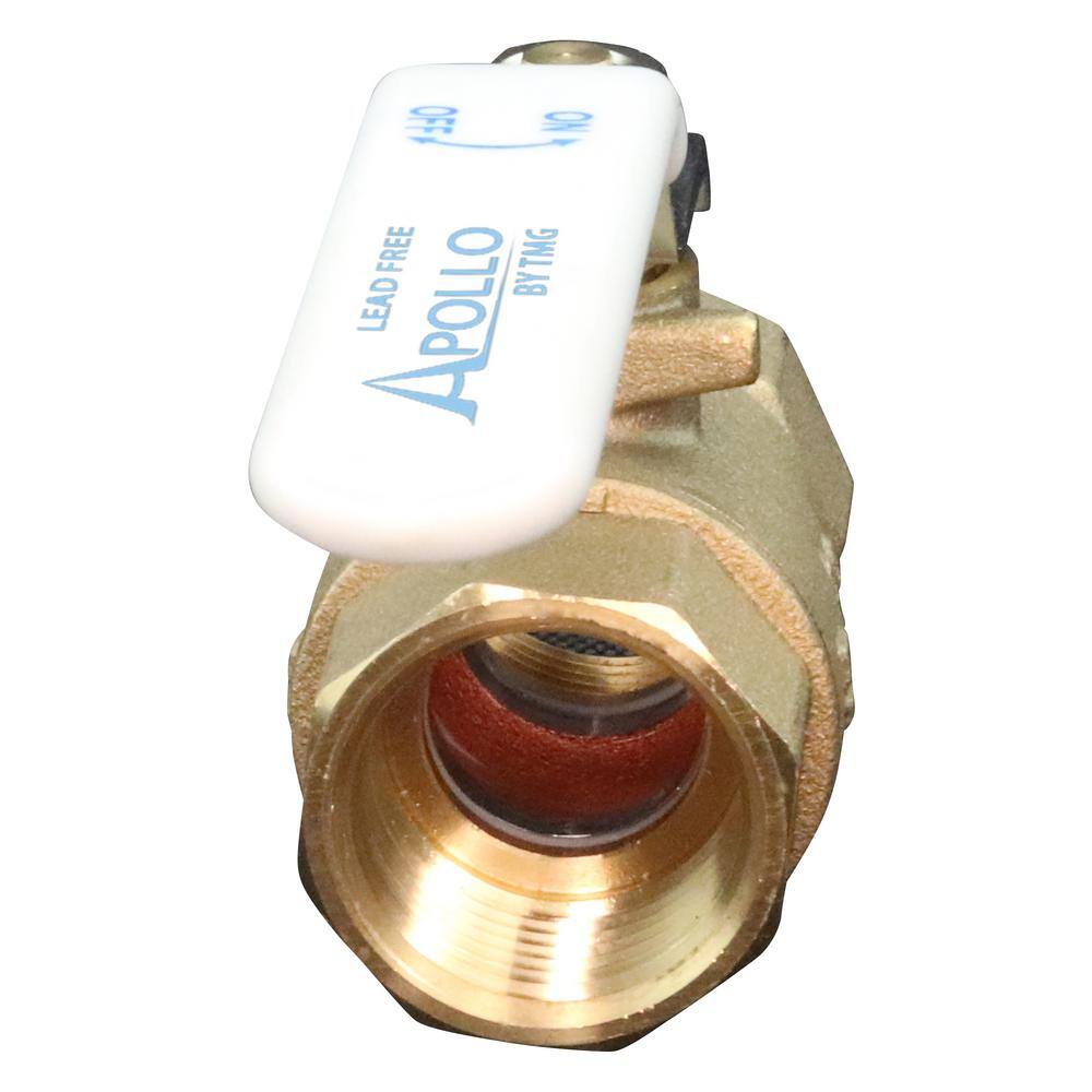 Apollo 34 in. x 34 in. Lead Free Forged Brass FPT x FPT Ball Valve 94ELF10401