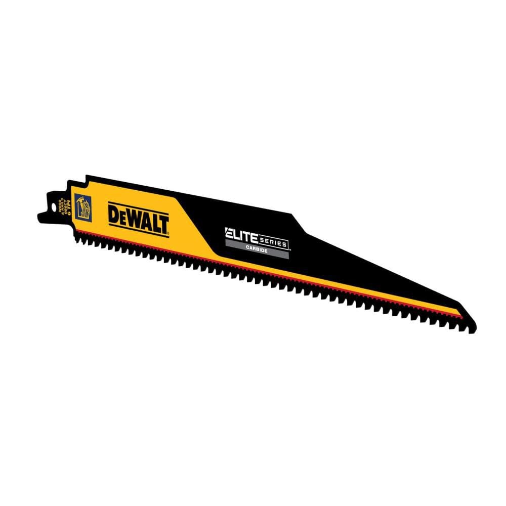 DEWALT ELITE SERIES Reciprocating Saw Blade 1pk Carbide Tipped 9