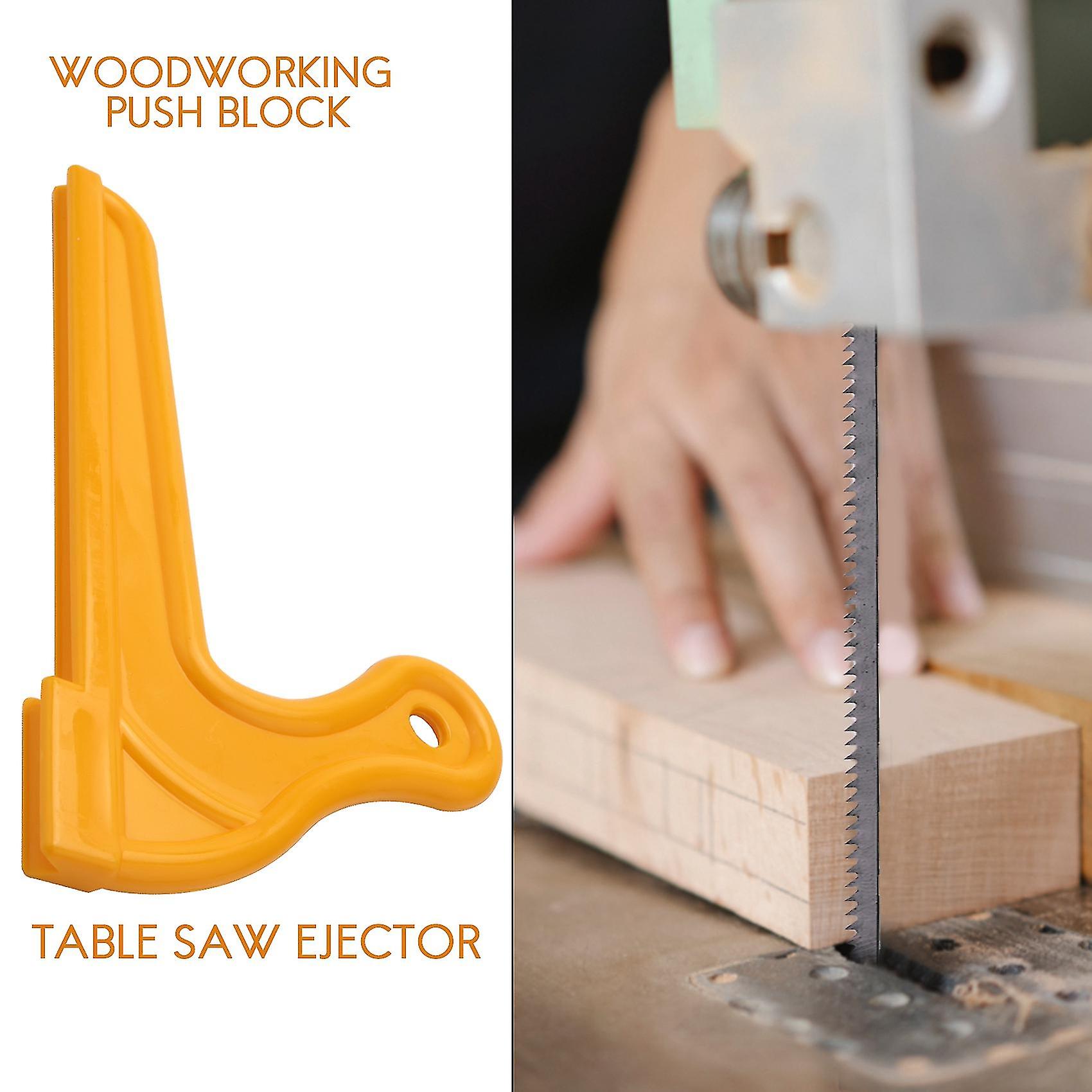 Yellow Plastic Woodworking Practical Push Block Hand Saw Plastic Push Sticks Tool Set For Woodworke