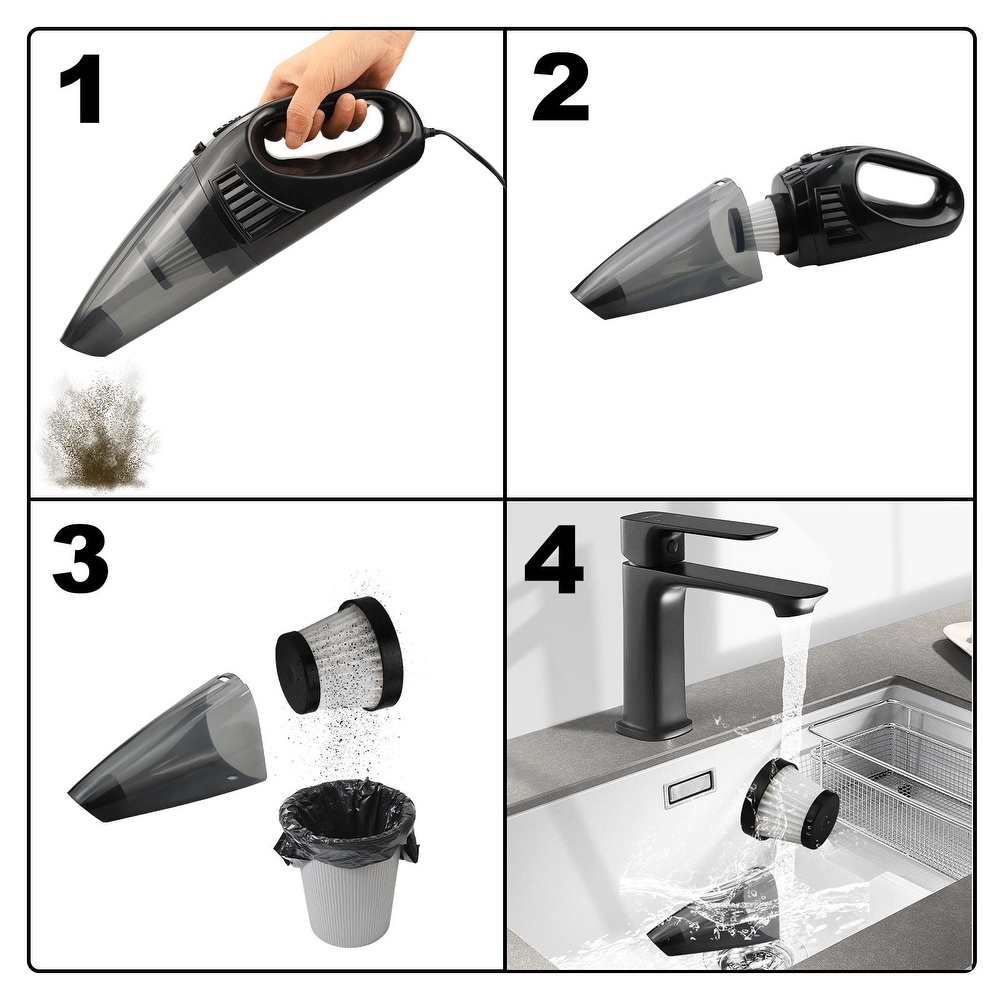 Powerful Handheld Car Vacuum with Wet and Dry Suction