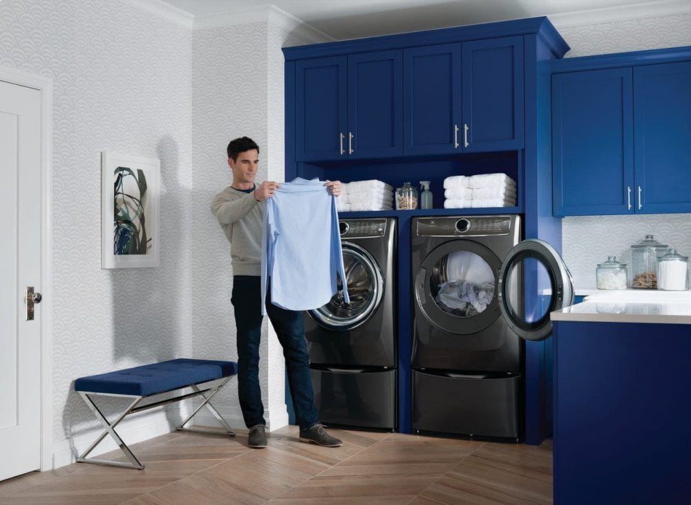 Electrolux EFME627UTT Front Load Perfect Steam™ Electric Dryer With Predictivedry™ And Instant Refresh - 8.0. Cu. Ft.