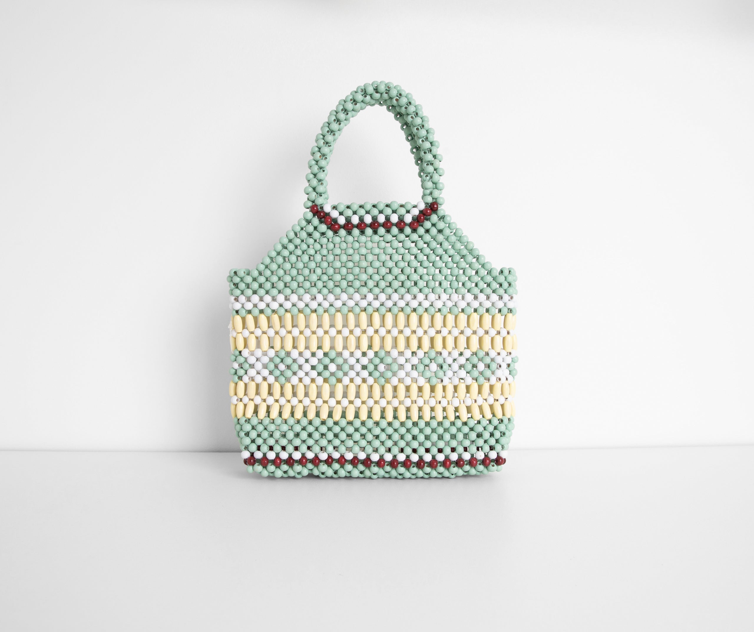 Down To The Last Detail Wooden Beaded Purse