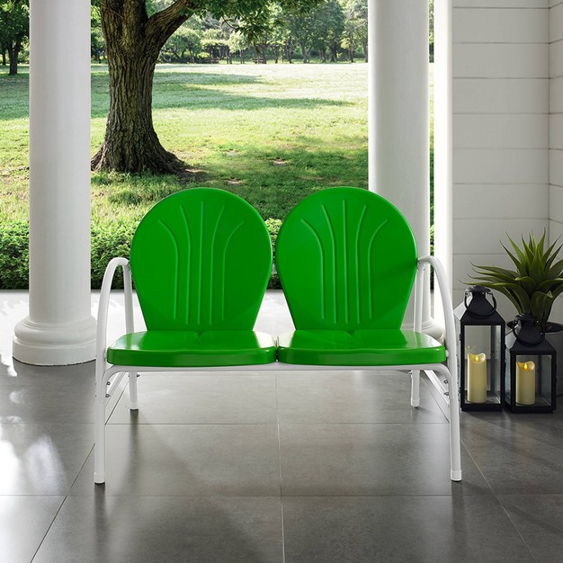 Griffith Outdoor Loveseat Kelly Green Crosley