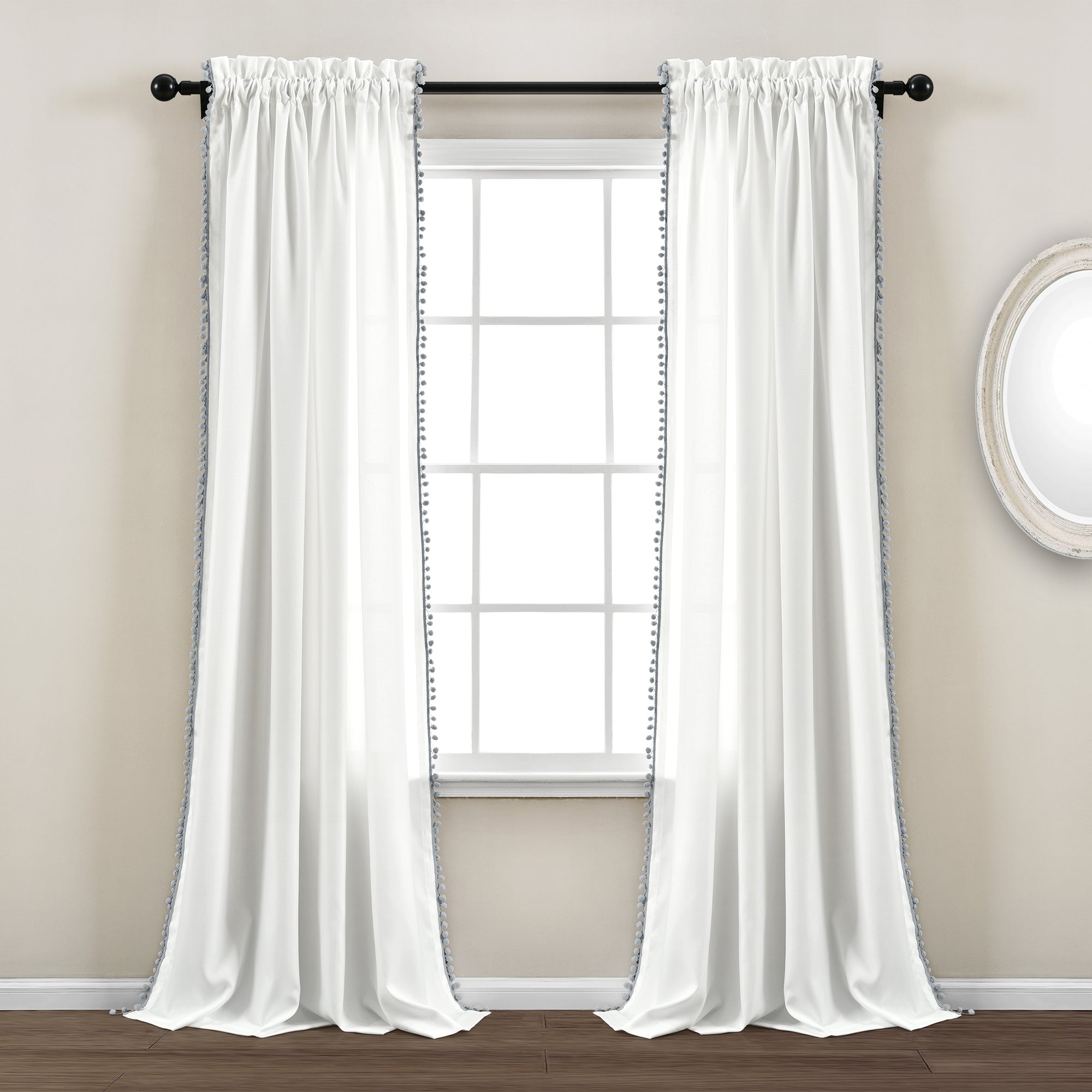 Pom Pom Window Curtain