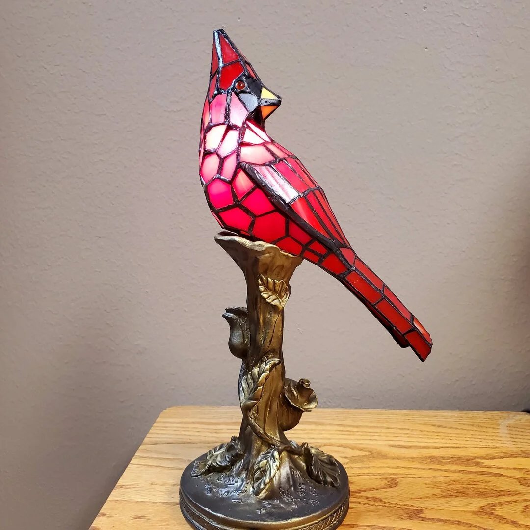 Last Day 70% OFF - Cardinal Bird Lighted Art Novelty Lamp