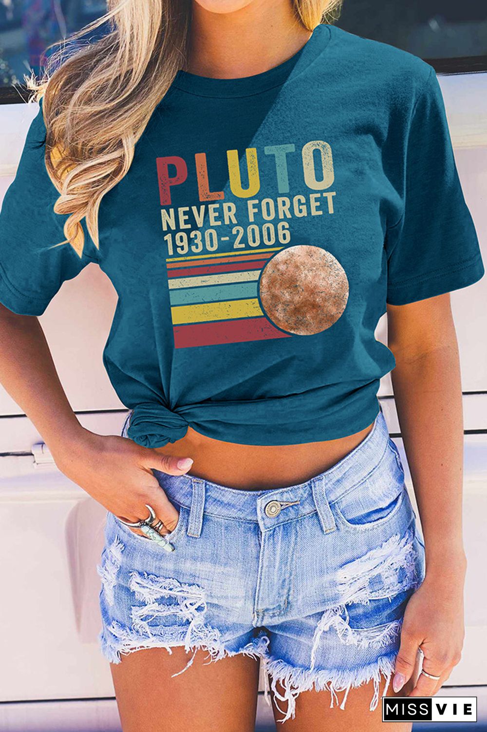 Pluto Never Forget Graphic Tee