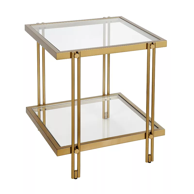 Finley and Sloane Inez 2-Tier Square Side Table