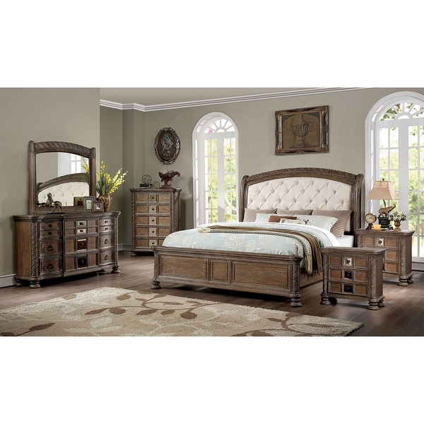 Cimarron Rustic Brown 6-Piece Bedroom Set by Furniture of America - - 36898394